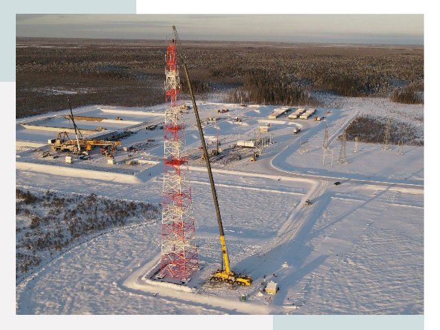 Мачты связи в Тынде