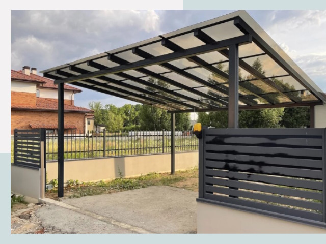 Металлические навесы в Тында от 617 руб. за м²