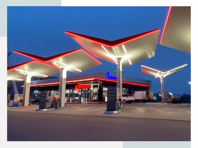 Навесы для АЗС в Тынде