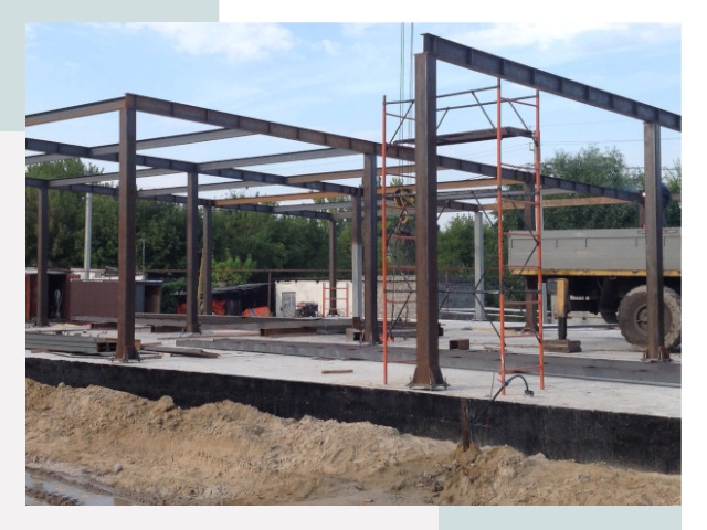 Фундамент для ангаров в Тынде