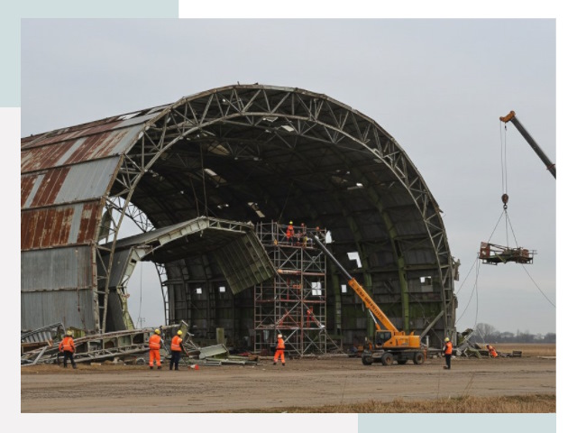 Демонтаж ангаров в Тынде